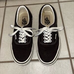 Old Skool Black and White Vans